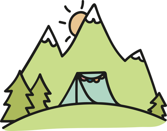 Camping Tent Illustration