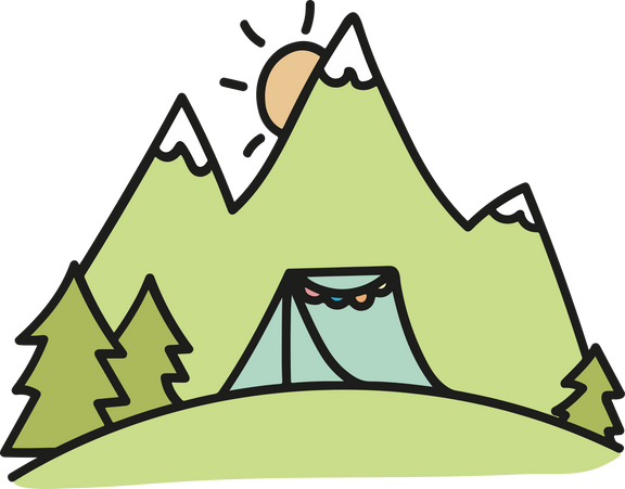 Camping Tent Illustration
